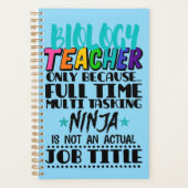 Alleen biologie-leraar omdat fulltime multi planner (Voorkant)