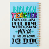 Alleen biologie-leraar omdat fulltime multi planner (Achterkant)