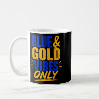 Alleen Blauwe En Gouden Sfeer School Spirit Spelda Koffiemok