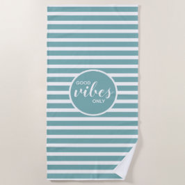 Alleen Blauwgroen witte strepe moderne Cute Good V Strandlaken