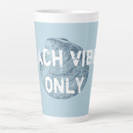 Alleen blokflesjes met variabele lettertype latte mok
