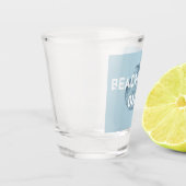 Alleen blokflesjes met variabele lettertype shot glas (Links)