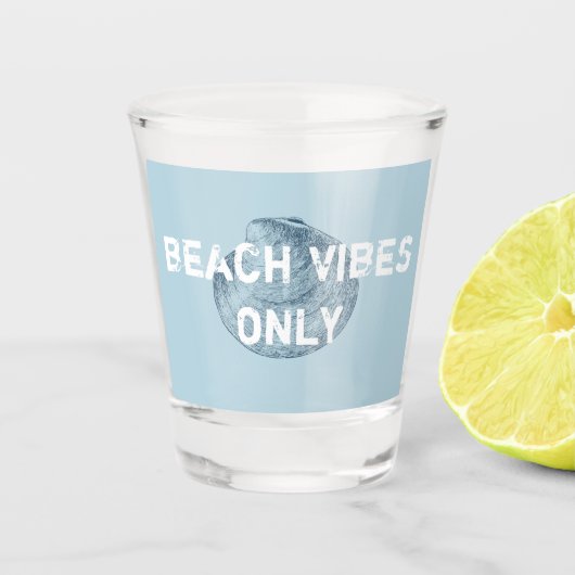 Alleen blokflesjes met variabele lettertype shot glas (Voorkant)
