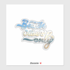 Alleen blokfluitjes sticker