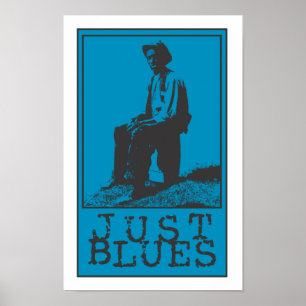Alleen Blues Bluesman Poster