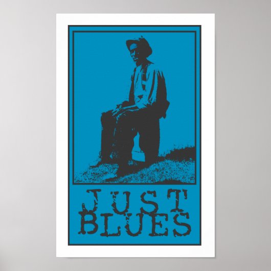 Alleen Blues Bluesman Poster (Voorkant)