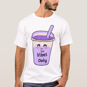 Alleen Boba Vibes 🧋   Schattige Kawaii Bubble Tea T-shirt