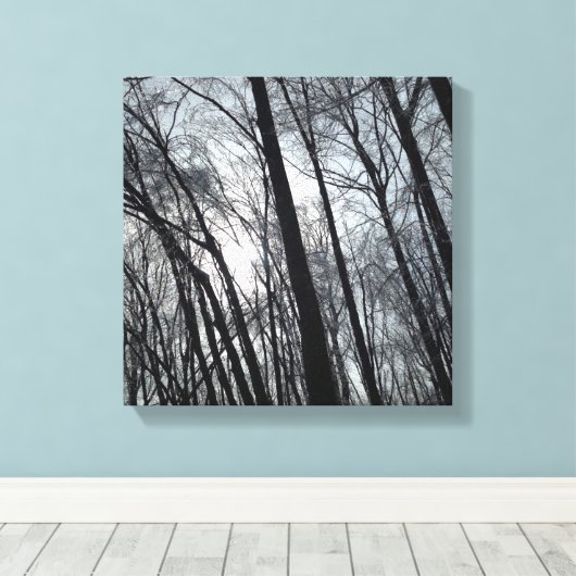Alleen Bomen Canvas Afdruk (Insitu (Houten vloer))