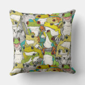 alleen boomkikkers kolom kussen (Achterkant)