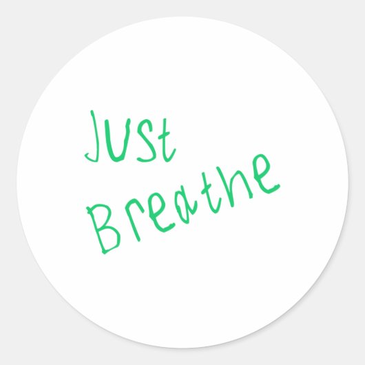Alleen Breathe Sticker (Voorkant)