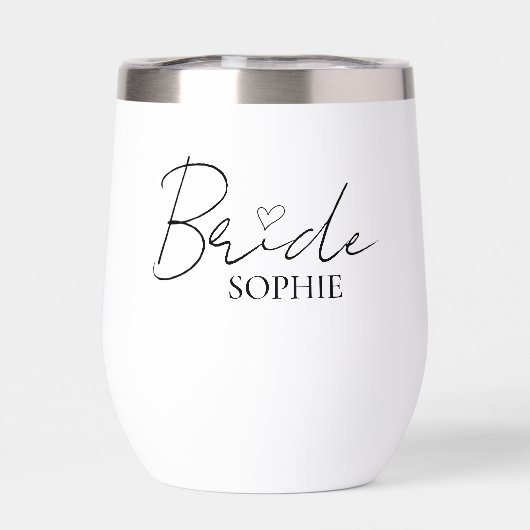 Alleen bruid-vibes | Aangepaste naam in elegant sc (Achterkant)