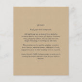 Alleen budgetzwart-wit kleurentypografie flyer (Achterkant)