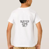 Alleen Buffer Zone Minimalistische Kids T-shirt (Achterkant)