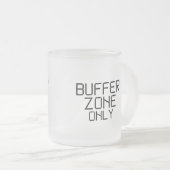 Alleen bufferzone-minimalist matglas koffiemok (Voorkant rechts)