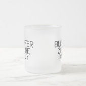 Alleen bufferzone-minimalist matglas koffiemok (Center)
