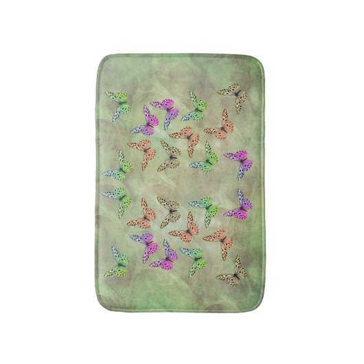 Alleen Butterflies Badmat (Voorkant Verticaal)