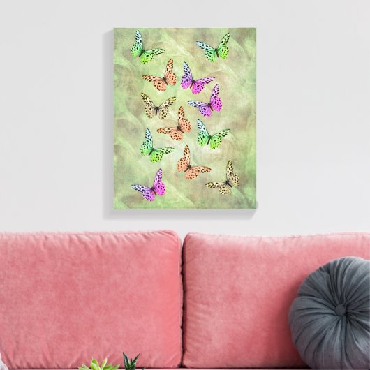 Alleen Butterflies Canvas Afdruk (Insitu (Woonkamer))