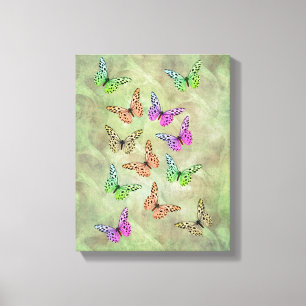 Alleen Butterflies Canvas Afdruk
