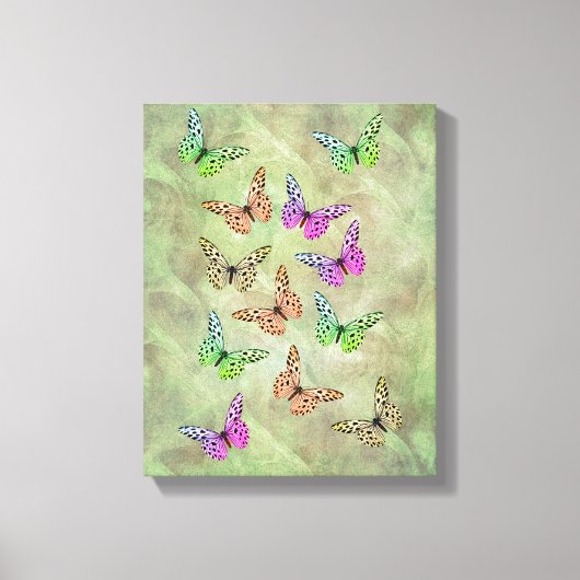 Alleen Butterflies Canvas Afdruk (Voorkant)