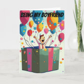 Alleen cadeau nodig grappige vriend verjaardag kaart (Voorkant)