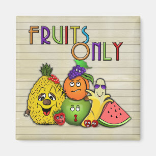 alleen cadeautjes voor fruitwinkels magneet