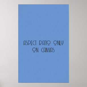 alleen canvas poster