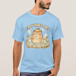 Alleen Capy Vibes Schattige Kawaii Capibara T-shirt