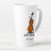 Alleen Cellist Performance Music Cello Latte Mok (Rechterhoek)
