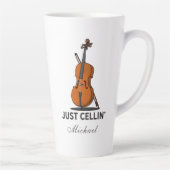Alleen Cellist Performance Music Cello Latte Mok (Rechts)