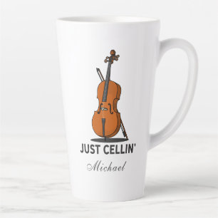 Alleen Cellist Performance Music Cello Latte Mok