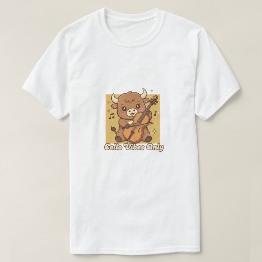 Alleen Cello Vibes T-shirt (Design voorkant)