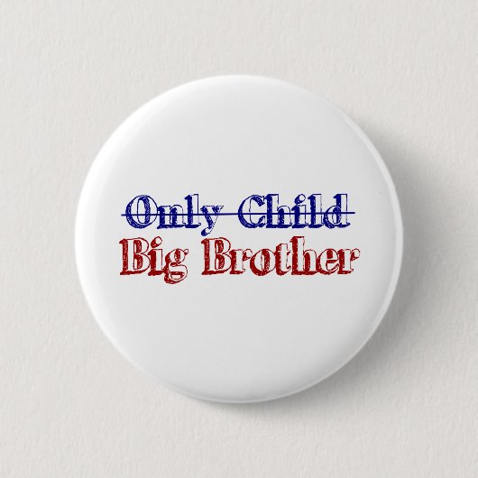 Alleen 'Child Big Brother' Ronde Button 5,7 Cm (Voorkant)