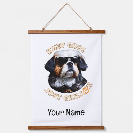 Alleen Chillax. Aangepast 26 x 36-inch verticaal Hangend Wandkleed (Voorkant)