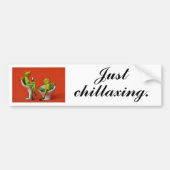 Alleen chillaxen bumpersticker (Voorkant)