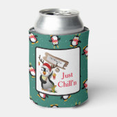 Alleen Chill'n Penguins Blikjeskoeler (Blikje Voorkant)