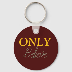 Alleen Christelijke Spreuk Geloven  Sleutelhanger