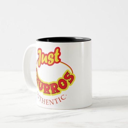 Alleen Churros Logo Apparel Tweekleurige Koffiemok (Voorkant links)