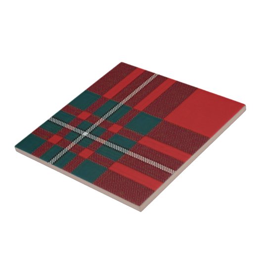 alleen Clan Gregor Trivit/Tile Tartan Tegeltje (Zijkant)