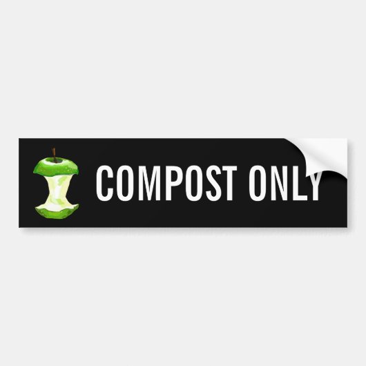 ALLEEN COMPOST BUMPERSTICKER (Voorkant)