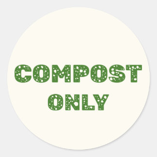 Alleen compost - Composteerbaar etiket