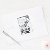 Alleen contanten ronde sticker (Envelop)