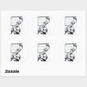 Alleen contanten ronde sticker (Vel)