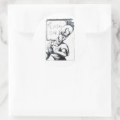 Alleen contanten ronde sticker (Tas)