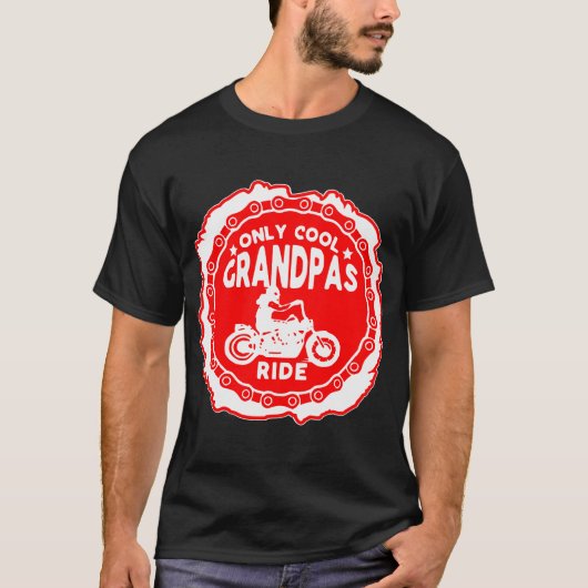 Alleen Cool Grandpa's Ride Motorcycles © FB @ T-shirt (Voorkant)