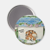 "Alleen Corgis!" Corgi Magnet (Voorkant / Achterkant)