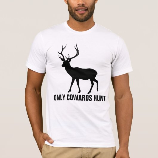 ALLEEN COWARDS HUNT T-shirts (Voorkant)