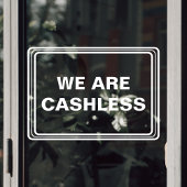 Alleen creditcard cashless bedrijf raamsticker