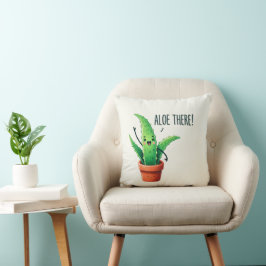 Alleen daar! Schattige Aloë Vera Plant Sierkussen