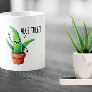Alleen daar! Schattigee Aloë Vera Plant Mok