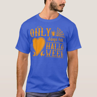 Alleen dagen tot Halloween Spider Net Happy Scary T-shirt